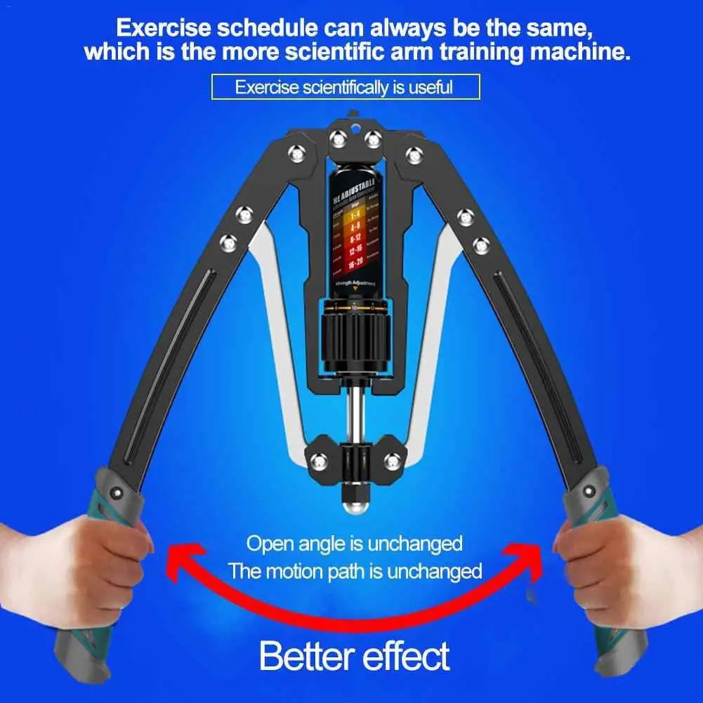Adjustable Hydraulic Arm Twister Chest Exerciser Pull Up Bar 22-440lbs | Shoulder Workouts