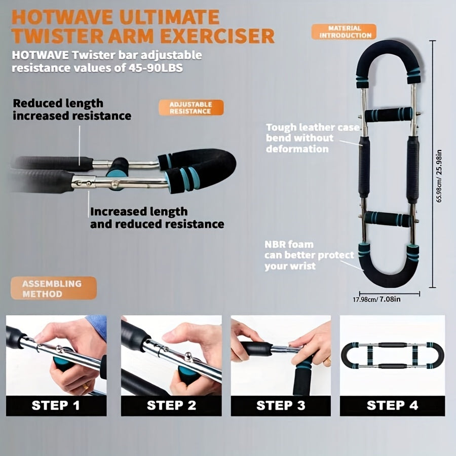 Twister Arm Trainer: Build Chest & Arm Muscles Strength & Fitness