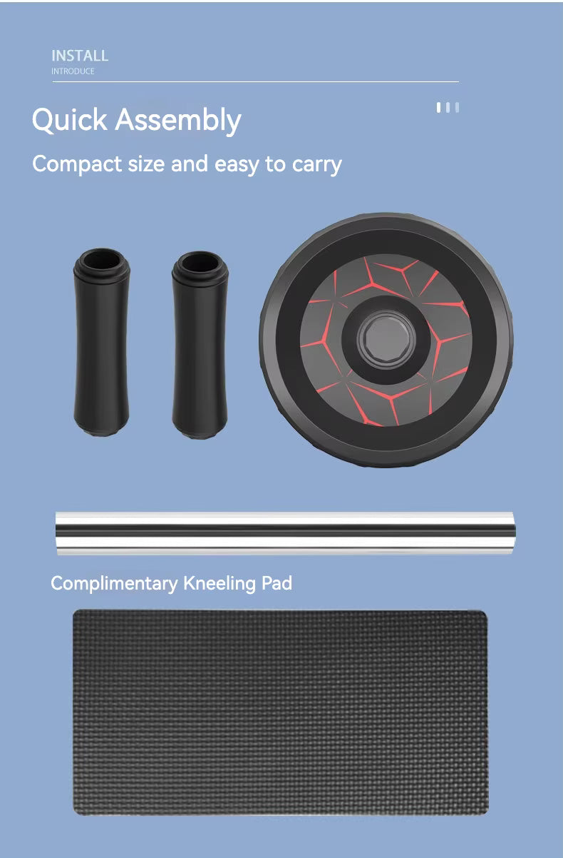 Ab Roller Exerciser Wheel Kit with Knee Pad, lower Ab Workouts for Men & Women Gym at Home