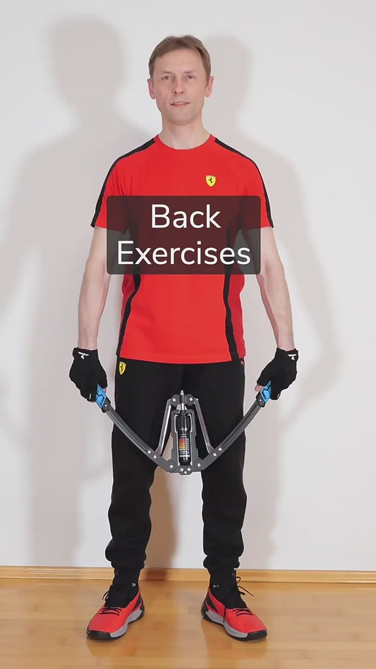 Adjustable Hydraulic Arm Twister Chest Exerciser Pull Up Bar 22-440lbs | Shoulder Workouts